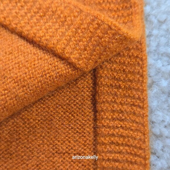 The Travelwrap Company Cashmere Scarf/Wrap Orange with Storage Bag Scotland - Picture 2 of 13